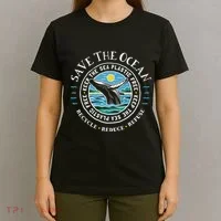Whale Conservation Save The Ocean Humpback Whale Lover T-Shirt thumb 4