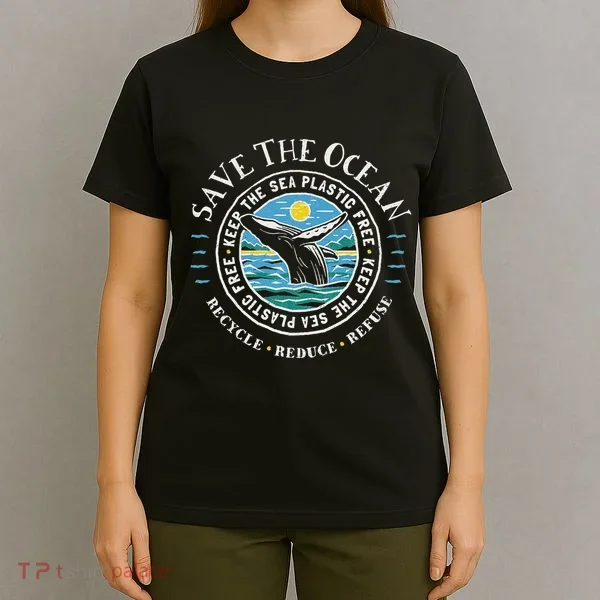 Whale Conservation Save The Ocean Humpback Whale Lover T-Shirt