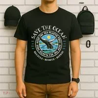 Whale Conservation Save The Ocean Humpback Whale Lover T-Shirt thumb 6