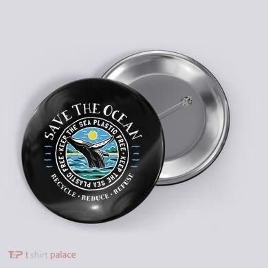 Whale Conservation Save The Ocean Humpback Whale Lover Button