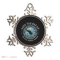 Whale Conservation Save The Ocean Humpback Whale Lover Ornament thumb 0
