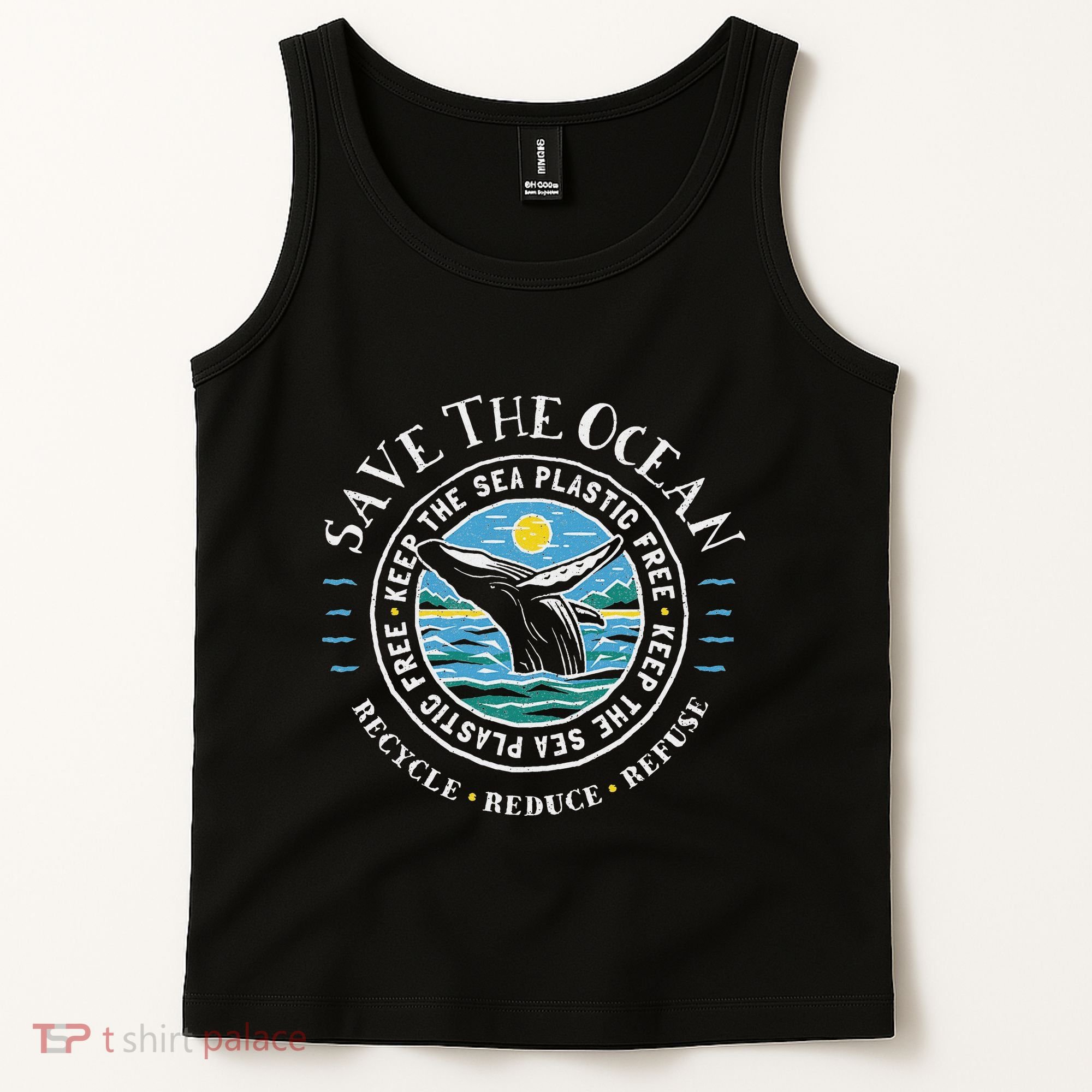 Whale Conservation Save The Ocean Humpback Whale Lover Tank Top