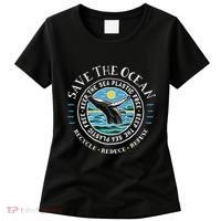 Whale Conservation Save The Ocean Humpback Whale Lover Women's T-Shirt thumb 0