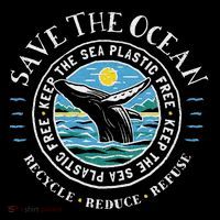Whale Conservation Save The Ocean Humpback Whale Lover Women's T-Shirt thumb 6