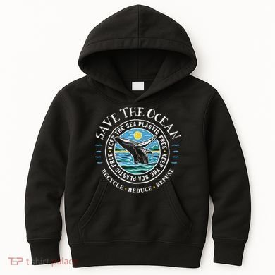 Whale Conservation Save The Ocean Humpback Whale Lover Kids Hoodie
