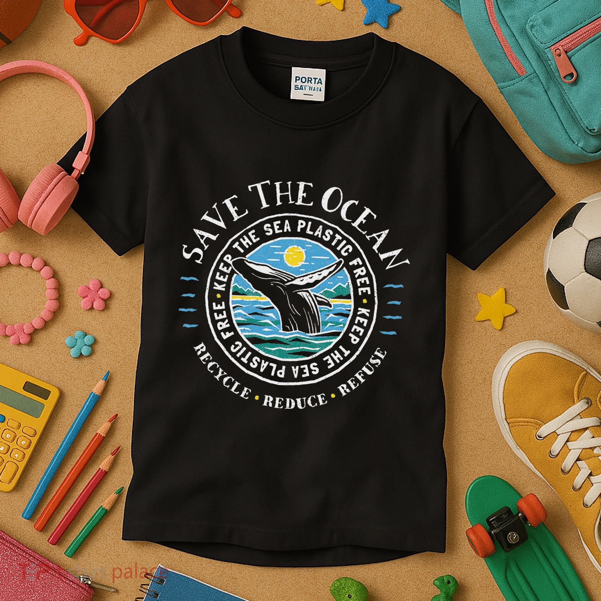 Whale Conservation Save The Ocean Humpback Whale Lover Kids T-Shirt