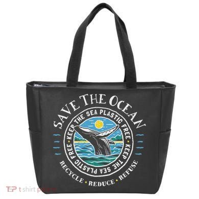 Whale Conservation Save The Ocean Humpback Whale Lover Tote Bag