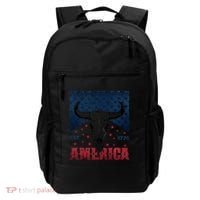 Western Cow Skull America Est 1776 Backpack thumb 0