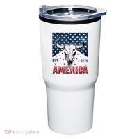 Western Cow Skull America Est 1776 Tumbler thumb 0
