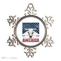 Western Cow Skull America Est 1776 Ornament thumb 0