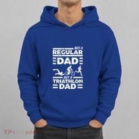 World Coolest Triathlon Dad For Triathlete Daddy Gift Hoodie thumb 0