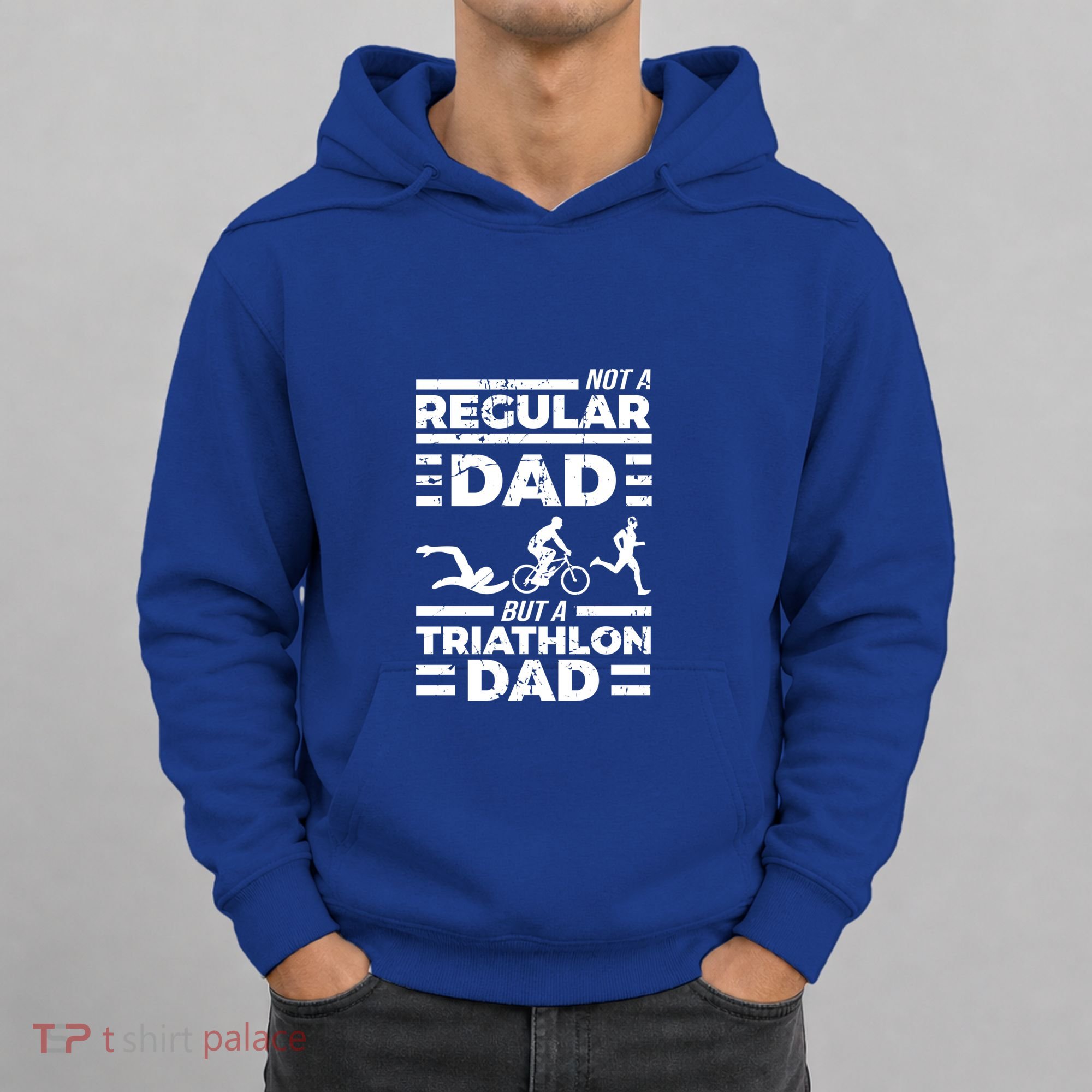 World Coolest Triathlon Dad For Triathlete Daddy Gift Hoodie