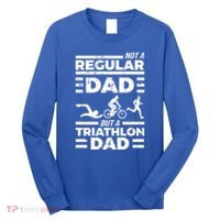 World Coolest Triathlon Dad For Triathlete Daddy Gift Long Sleeve Shirt thumb 0