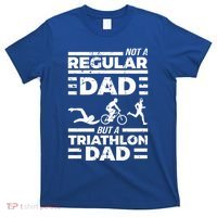 World Coolest Triathlon Dad For Triathlete Daddy Gift T-Shirt thumb 0