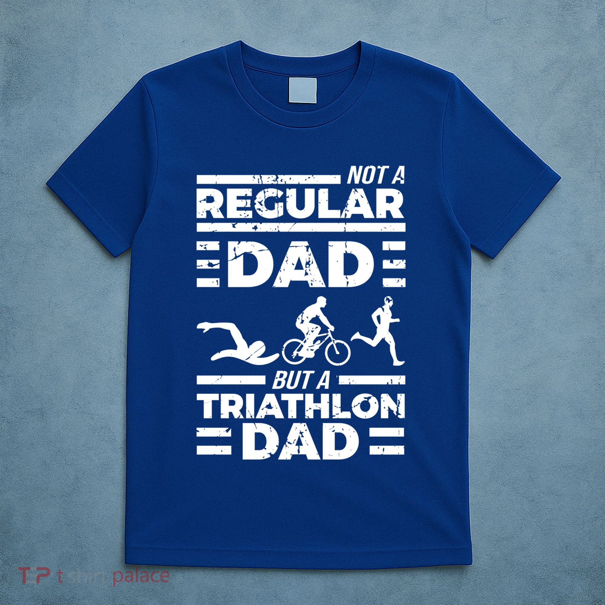 World Coolest Triathlon Dad For Triathlete Daddy Gift T-Shirt