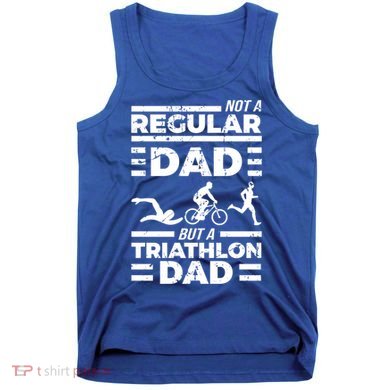 World Coolest Triathlon Dad For Triathlete Daddy Gift Tank Top