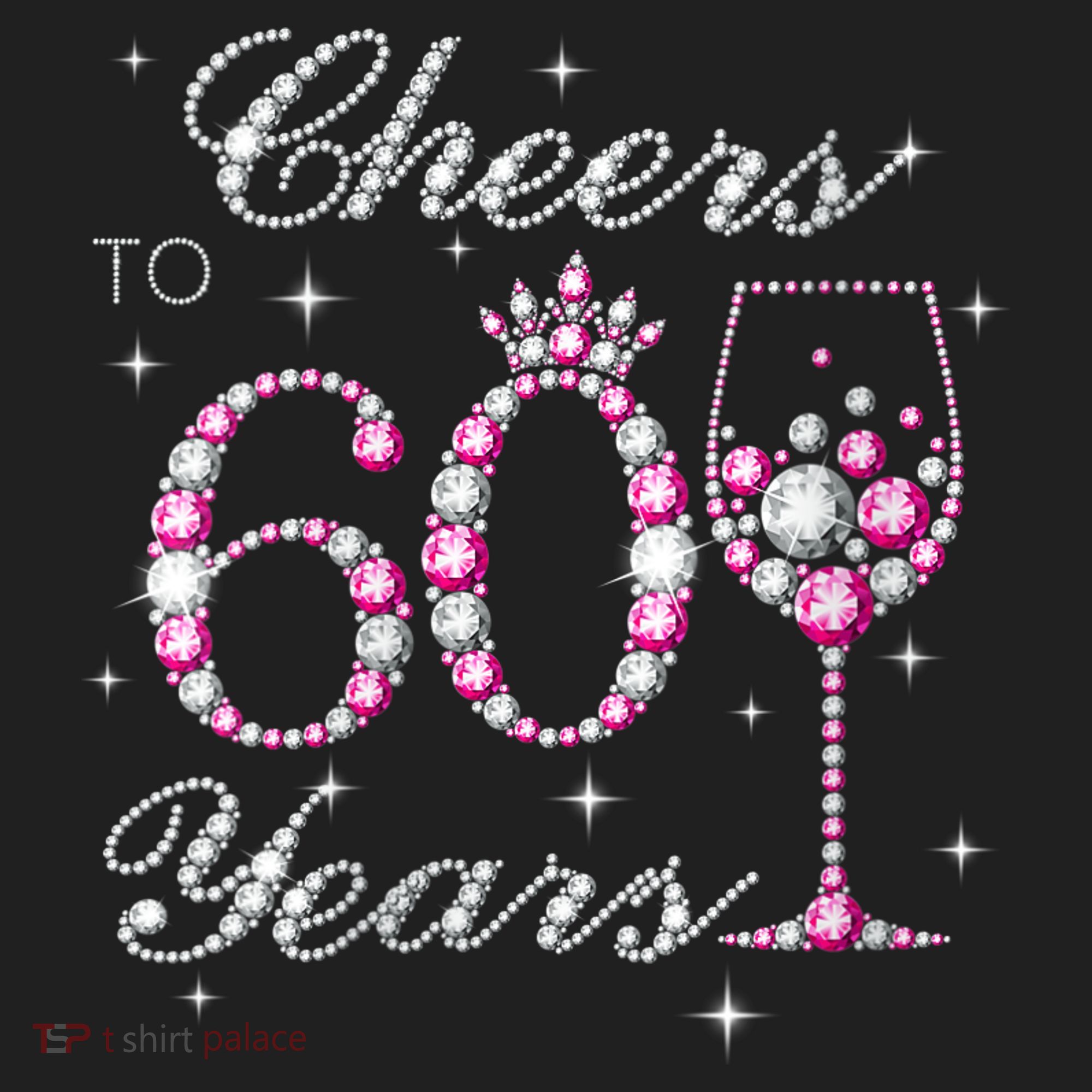 WoM.e.ns Cheers to 60 Years 60th Birthday Party 60 Years Old V-Neck Women's Sweatshirt