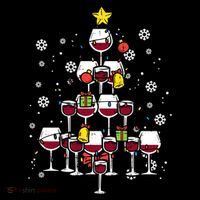 Wine Christmas Tree Xmas Pajamas Pjs Gift Coffee Mug thumb 5