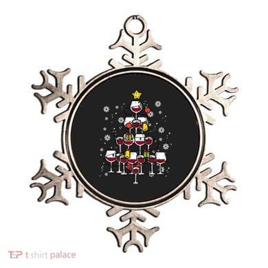 Wine Christmas Tree Xmas Pajamas Pjs Gift Ornament