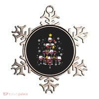 Wine Christmas Tree Xmas Pajamas Pjs Gift Ornament thumb 0