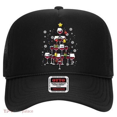 Wine Christmas Tree Xmas Pajamas Pjs Gift Hat