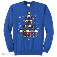 Wine Christmas Tree Xmas Pajamas Pjs Gift Sweatshirt thumb 0