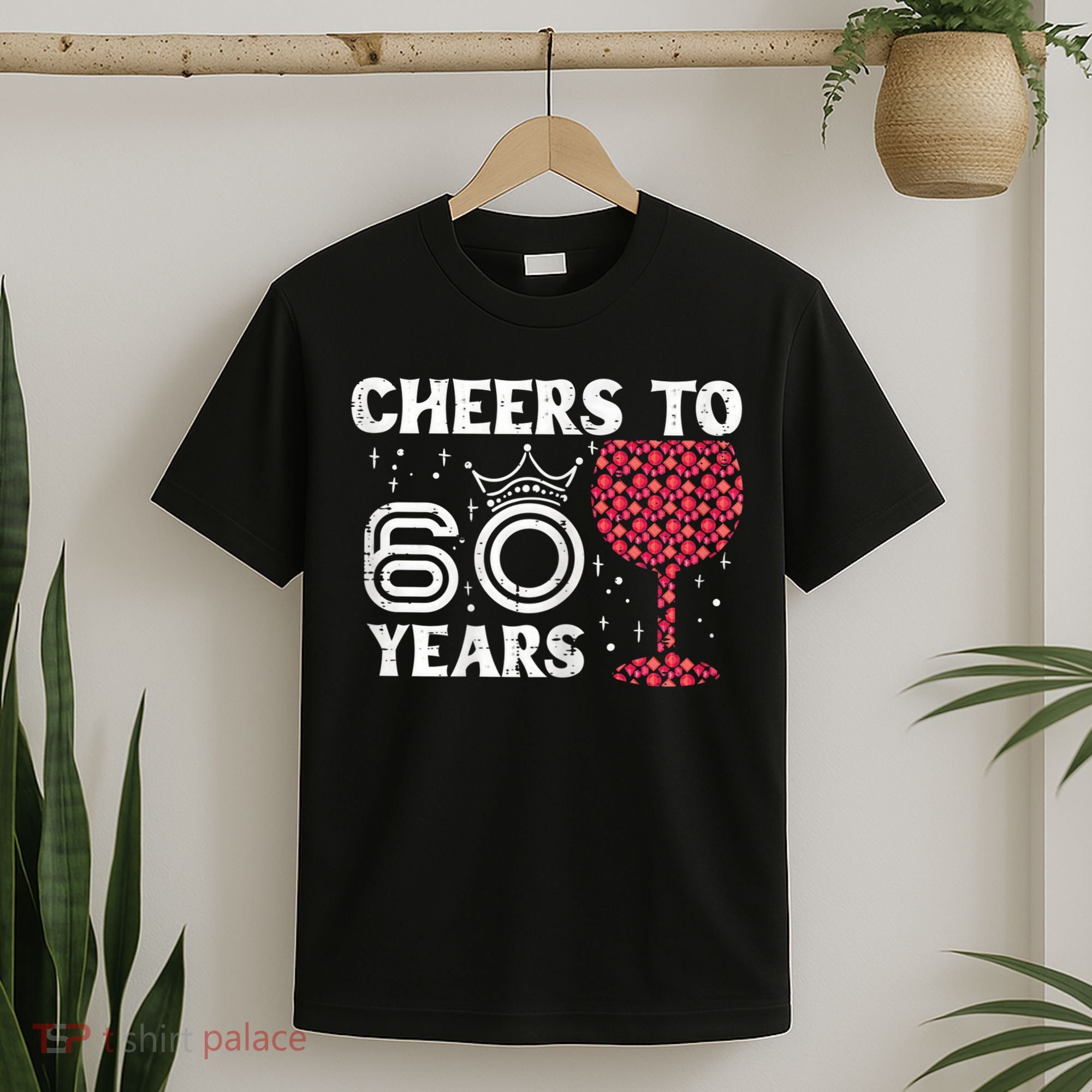 Wo Cheers To 60 Years 60th Birthday Party 60 Years Old Wo T-Shirt
