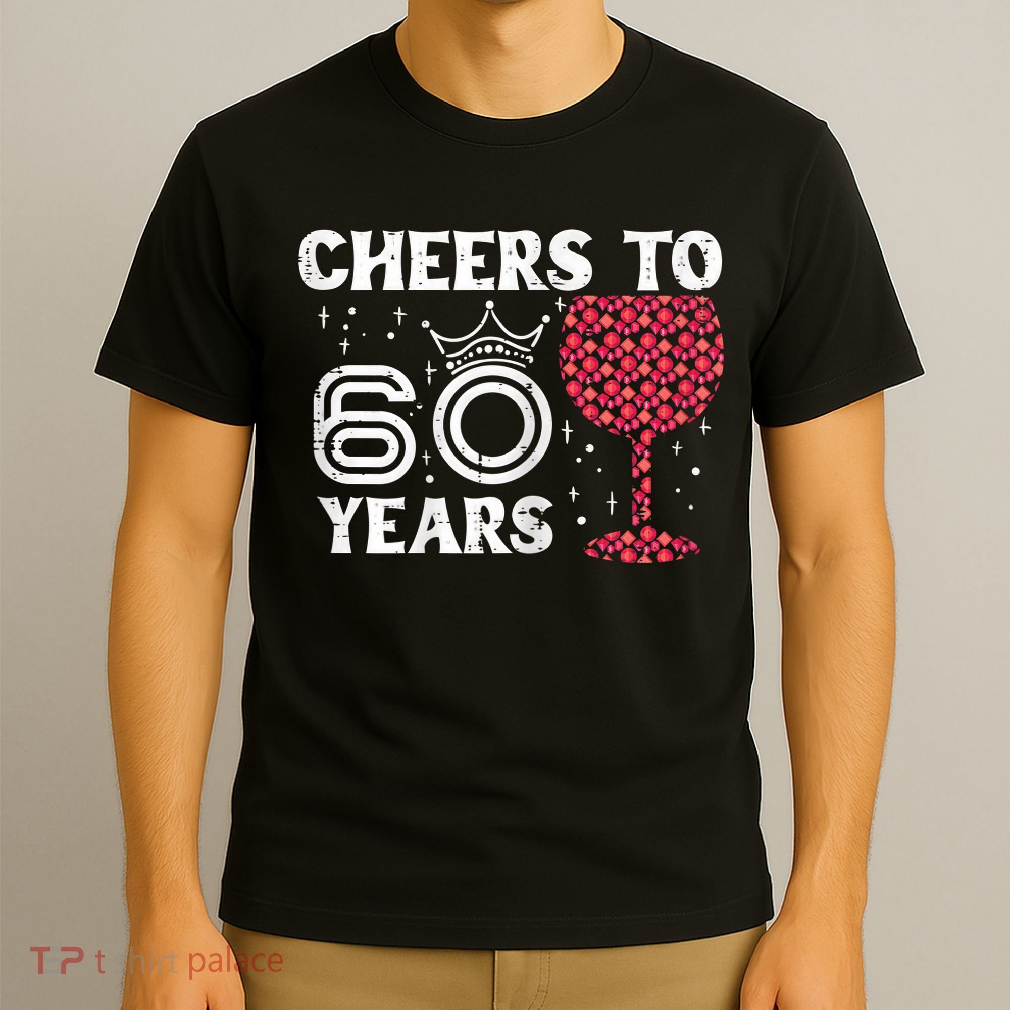 Wo Cheers To 60 Years 60th Birthday Party 60 Years Old Wo T-Shirt