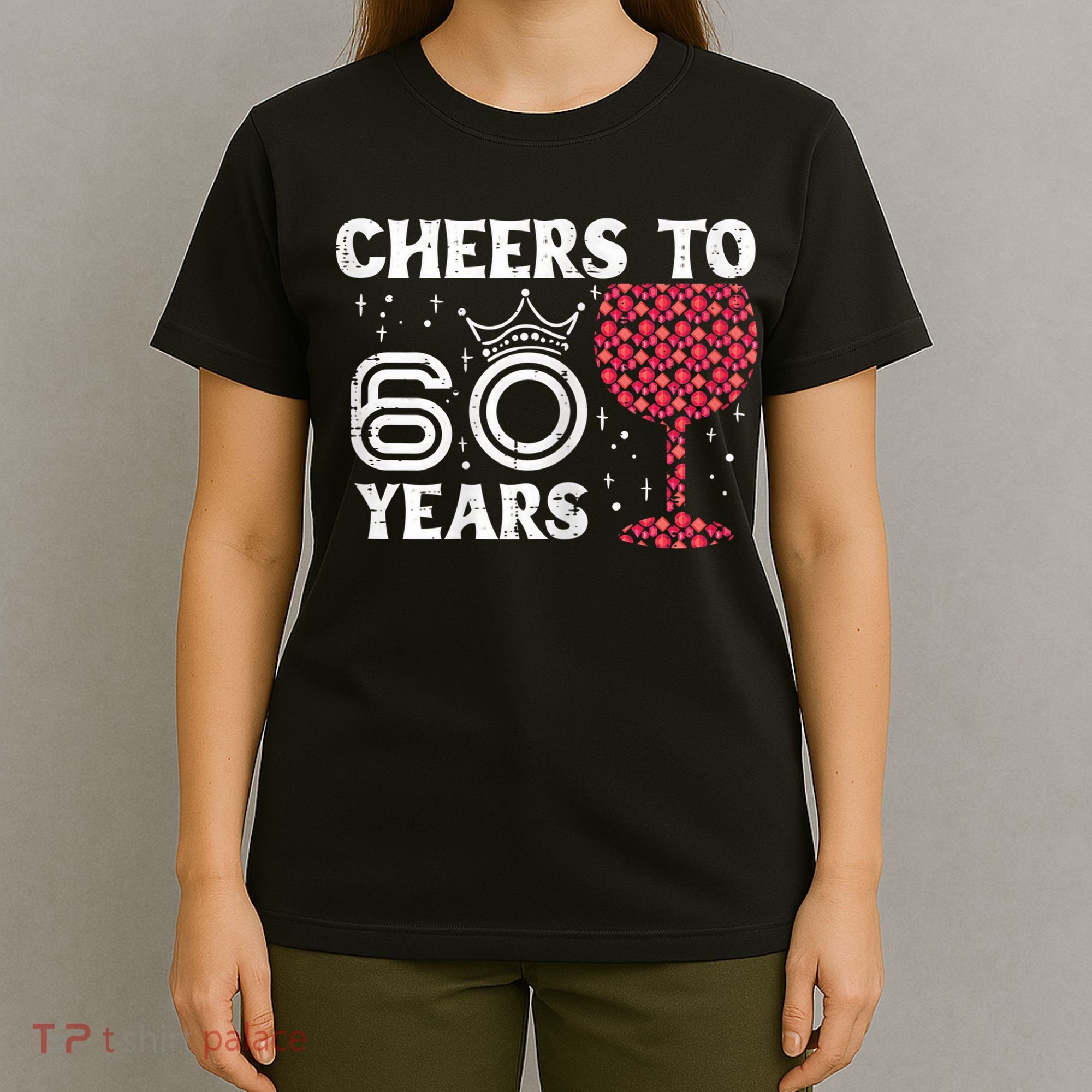 Wo Cheers To 60 Years 60th Birthday Party 60 Years Old Wo T-Shirt
