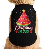 Watermelon Christmas Tree Christmas In July Summer Vacation Doggie Tank thumb 0