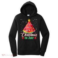 Watermelon Christmas Tree Christmas In July Summer Vacation Women's Hoodie thumb 0
