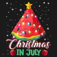 Watermelon Christmas Tree Christmas In July Summer Vacation Women's Hoodie thumb 2