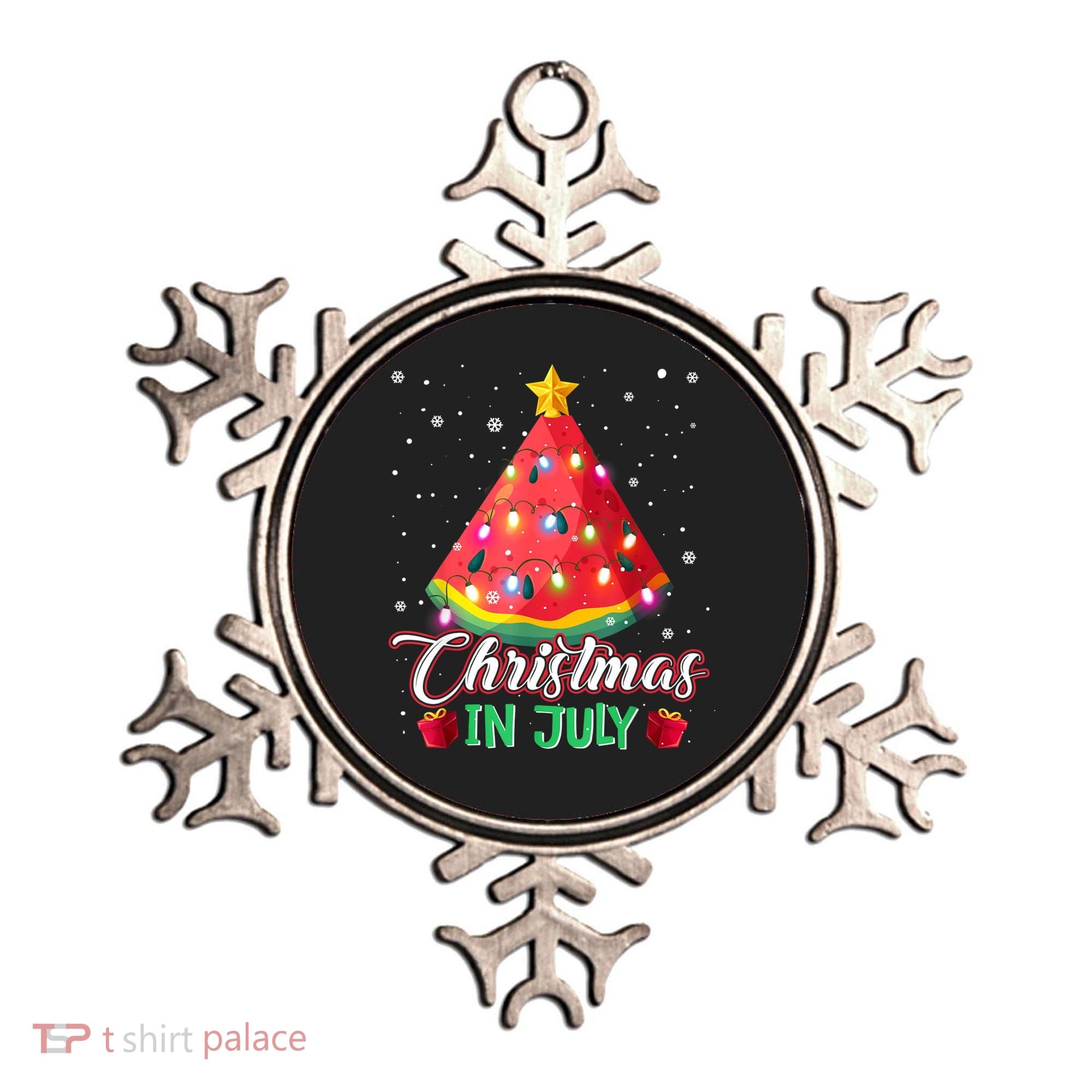 Watermelon Christmas Tree Christmas In July Summer Vacation Ornament