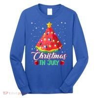 Watermelon Christmas Tree Christmas In July Summer Vacation Long Sleeve Shirt thumb 0