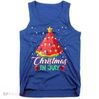 Watermelon Christmas Tree Christmas In July Summer Vacation Tank Top thumb 0