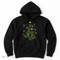 Weed Christmas Tree Xmas Pj 420 Cannabis Marijuana Pot Hoodie thumb 0
