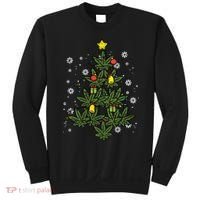 Weed Christmas Tree Xmas Pj 420 Cannabis Marijuana Pot Sweatshirt thumb 0