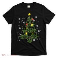 Weed Christmas Tree Xmas Pj 420 Cannabis Marijuana Pot T-Shirt thumb 0