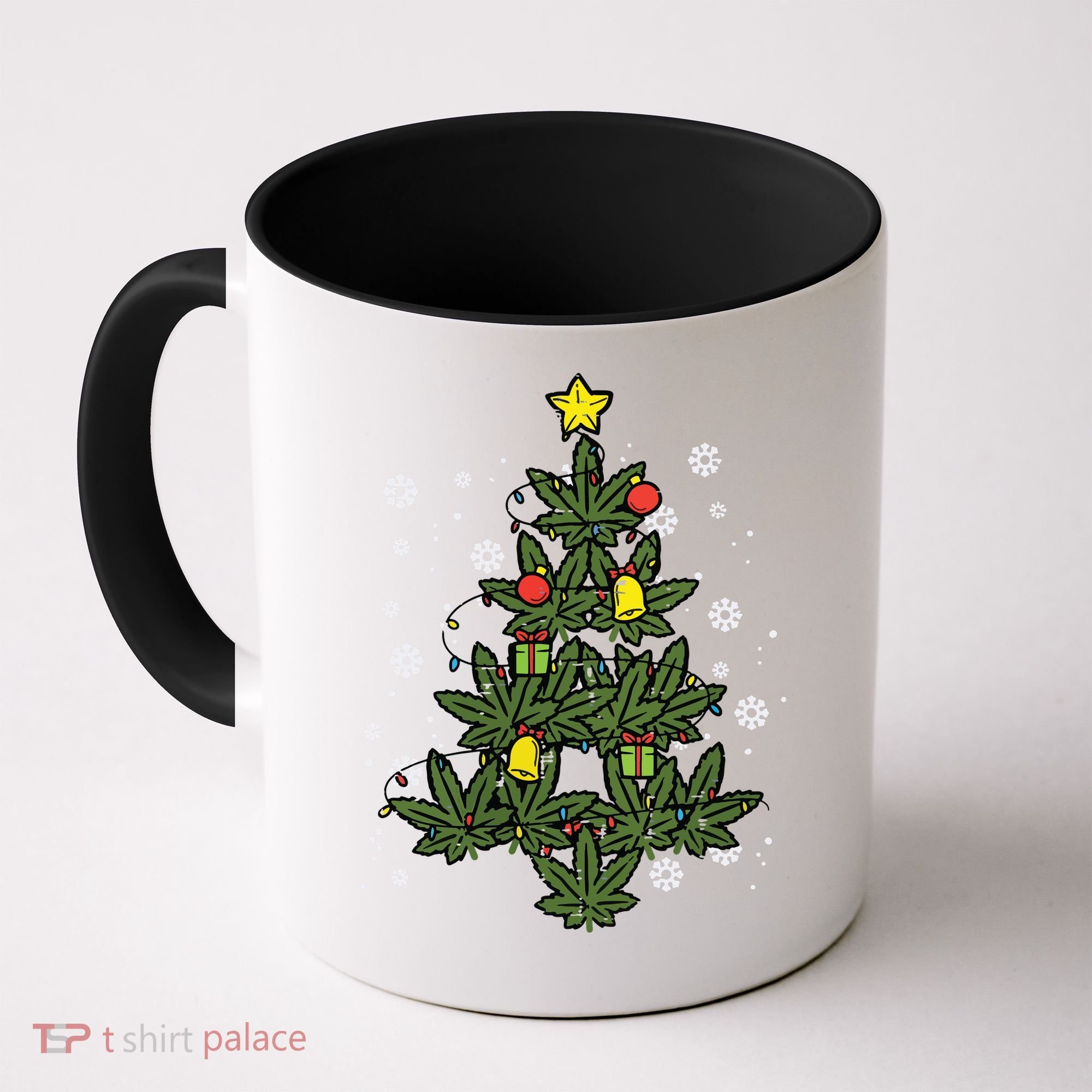 Weed Christmas Tree Xmas Pj 420 Cannabis Marijuana Pot Coffee Mug