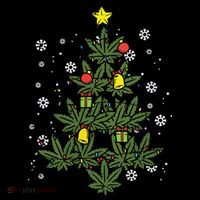 Weed Christmas Tree Xmas Pj 420 Cannabis Marijuana Pot Coffee Mug thumb 5