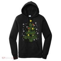 Weed Christmas Tree Xmas Pj 420 Cannabis Marijuana Pot Women's Hoodie thumb 0