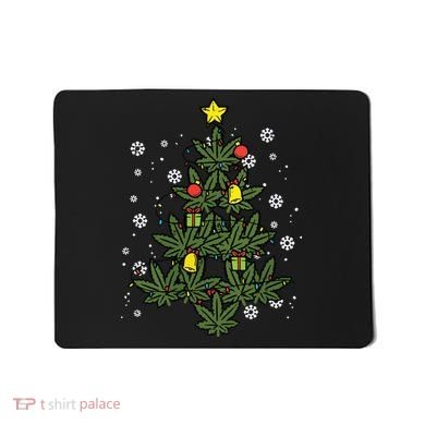 Weed Christmas Tree Xmas Pj 420 Cannabis Marijuana Pot Mousepad