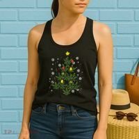 Weed Christmas Tree Xmas Pj 420 Cannabis Marijuana Pot Women's Tank Top thumb 2