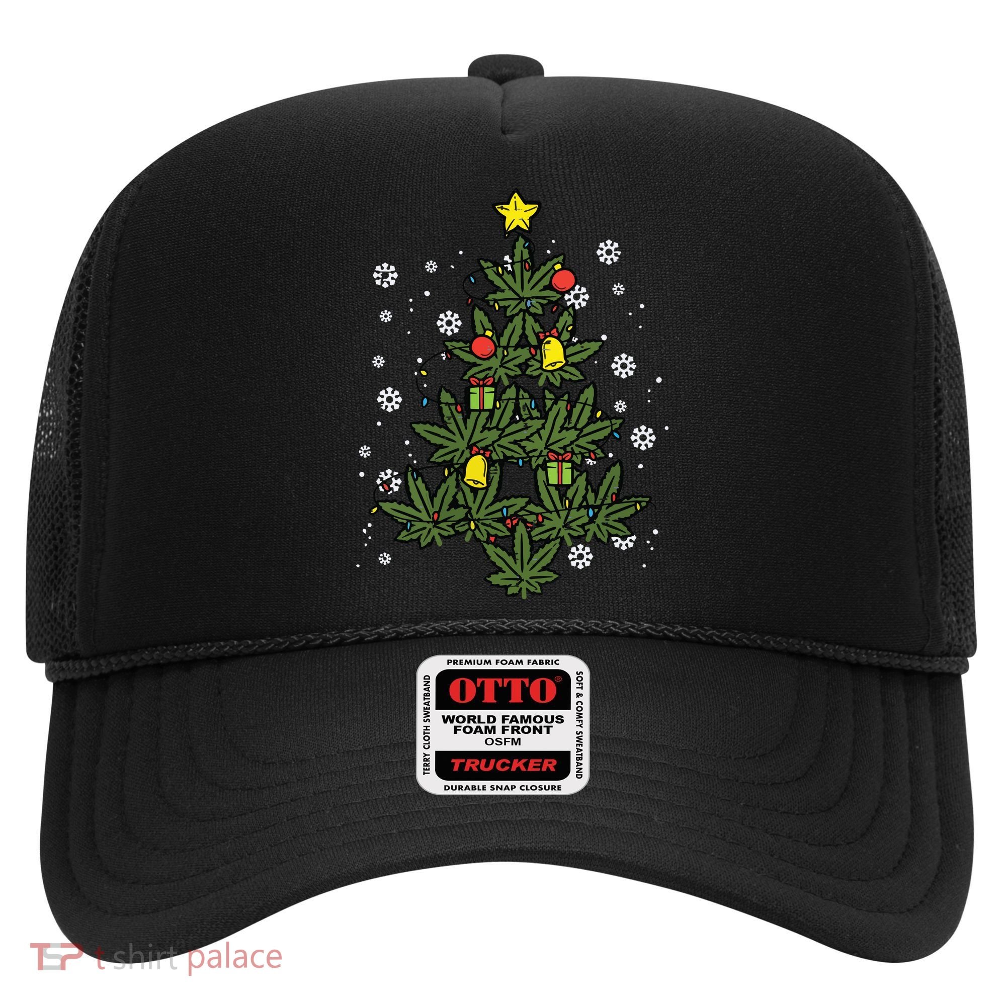 Weed Christmas Tree Xmas Pj 420 Cannabis Marijuana Pot Hat