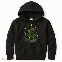 Weed Christmas Tree Xmas Pj 420 Cannabis Marijuana Pot Kids Hoodie thumb 0