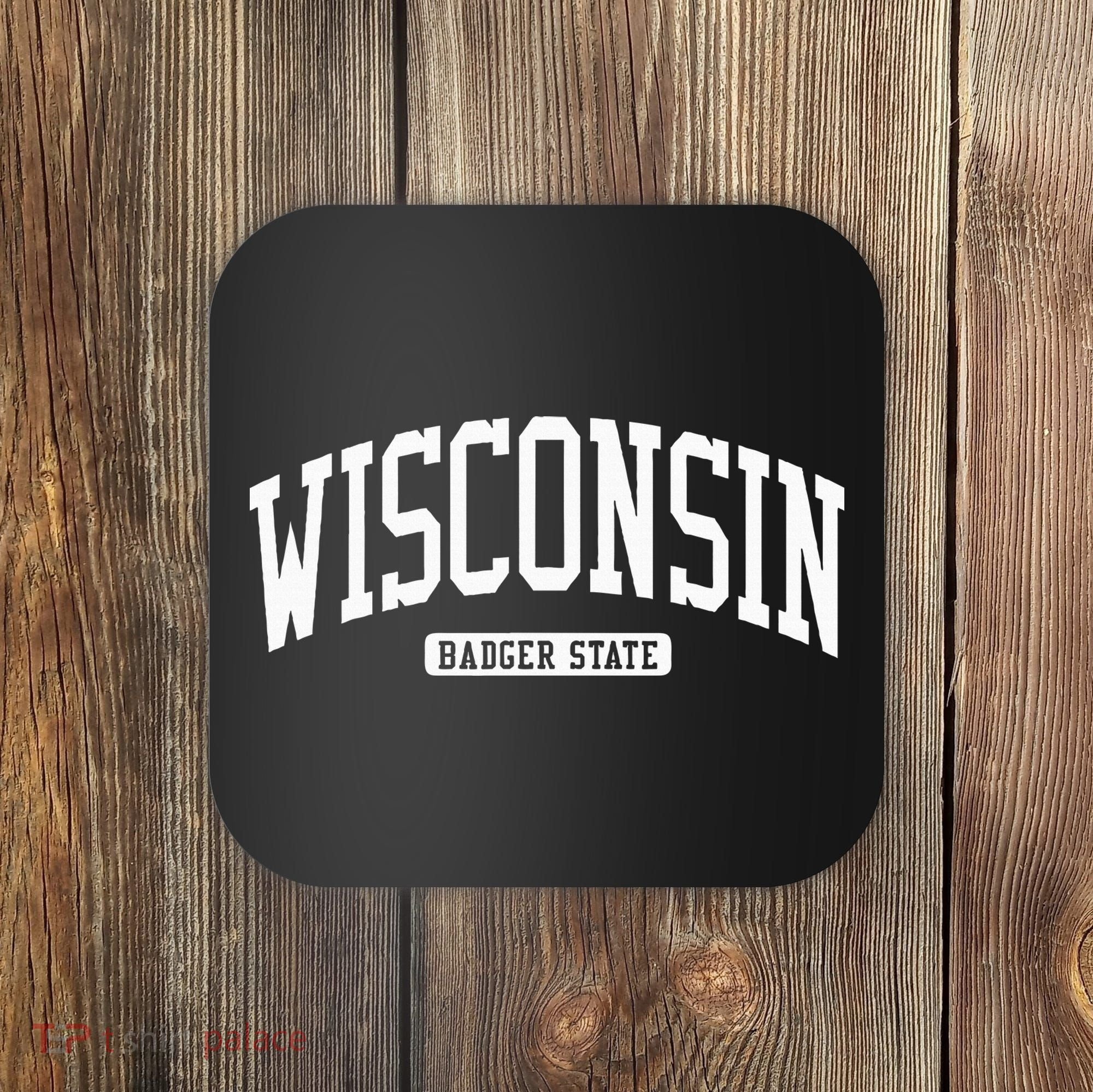 Wisconsin College University Style Coaster