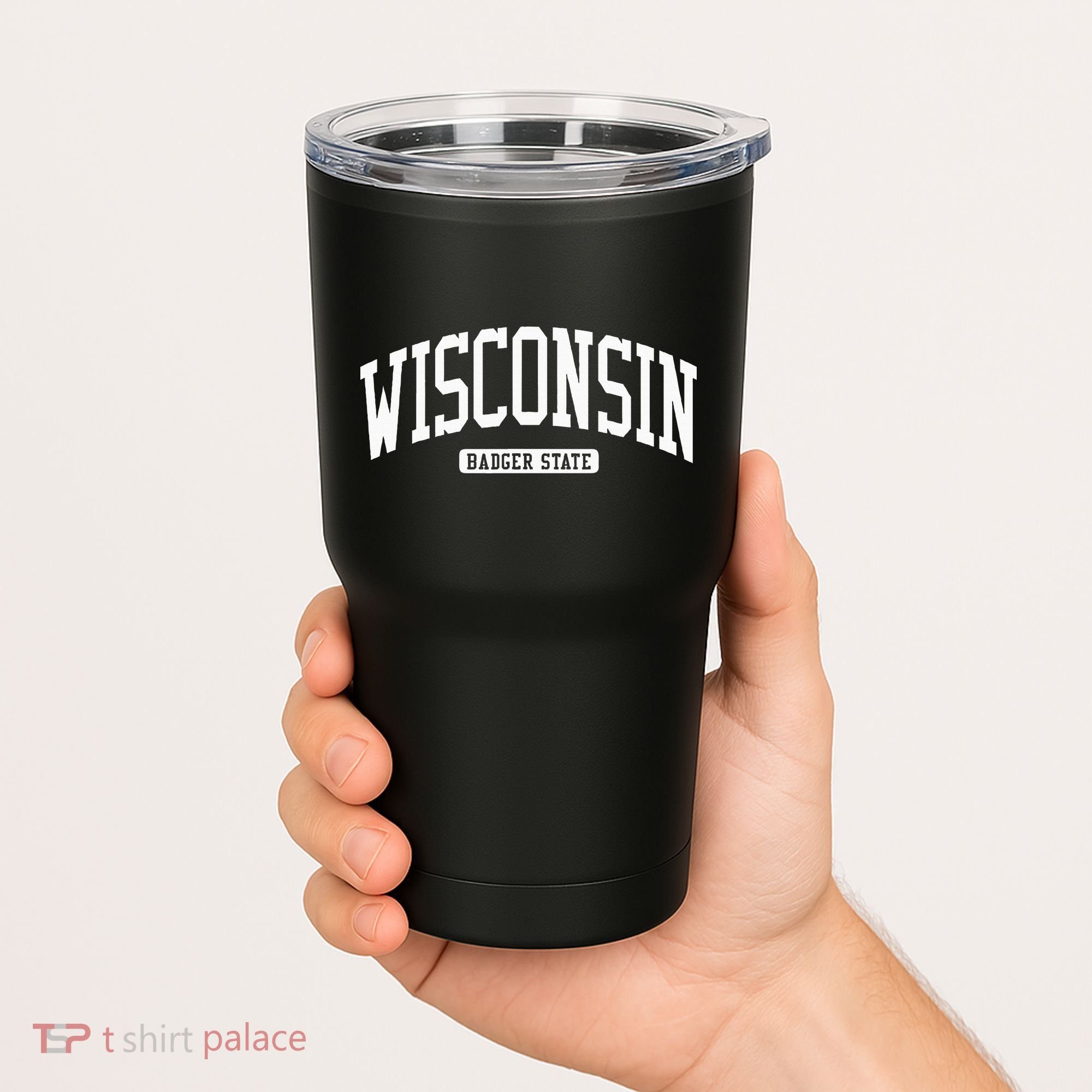 Wisconsin College University Style Tumbler