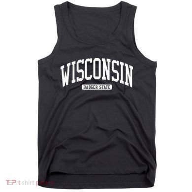 Wisconsin College University Style Tank Top