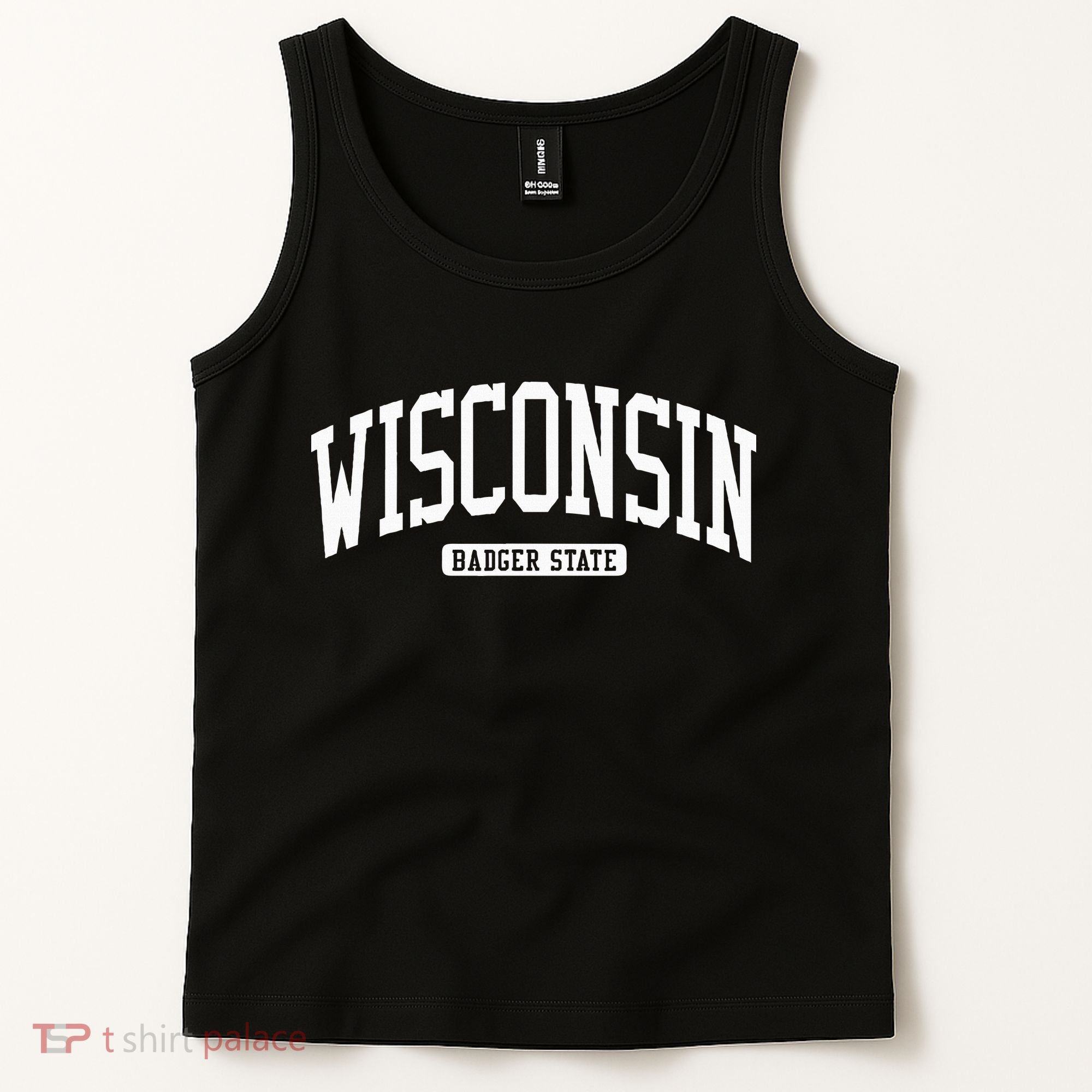 Wisconsin College University Style Tank Top