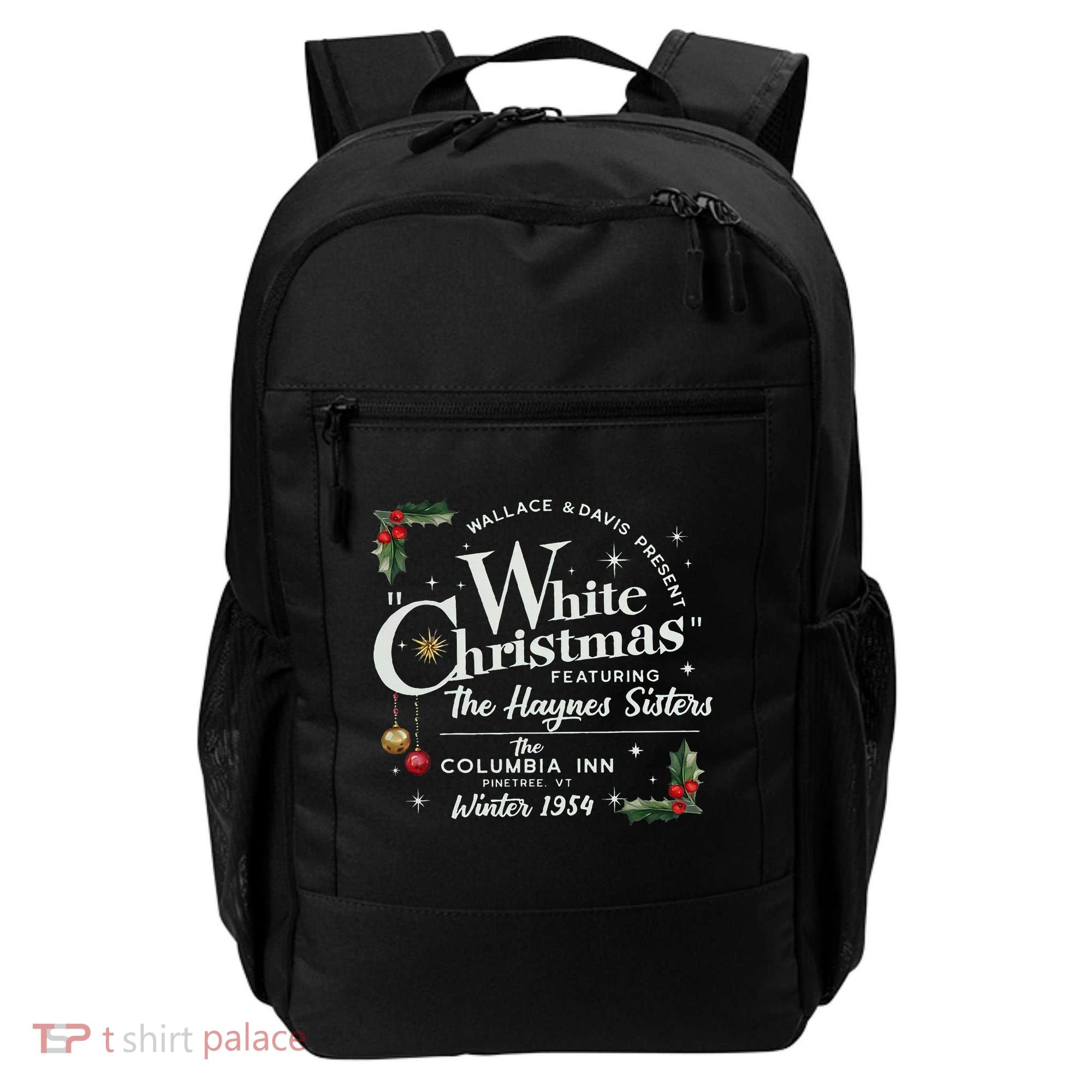 White Christmas Wallace And Davis Haynes Sister  Backpack